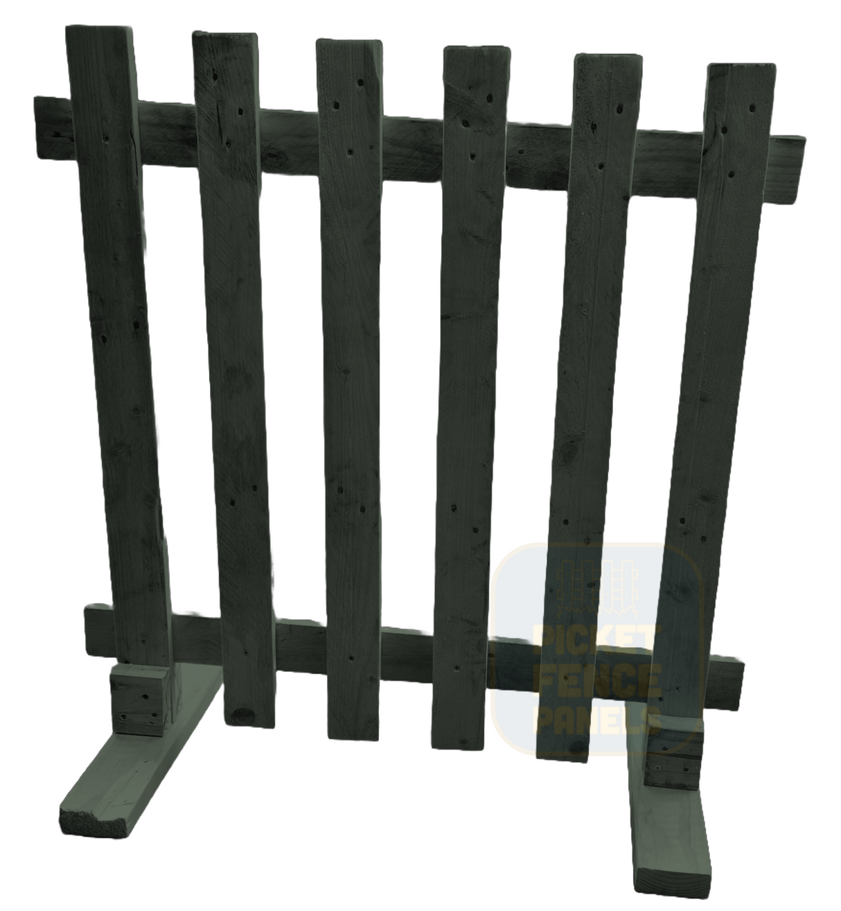 Free Standing Picket Fence Panels - Willow