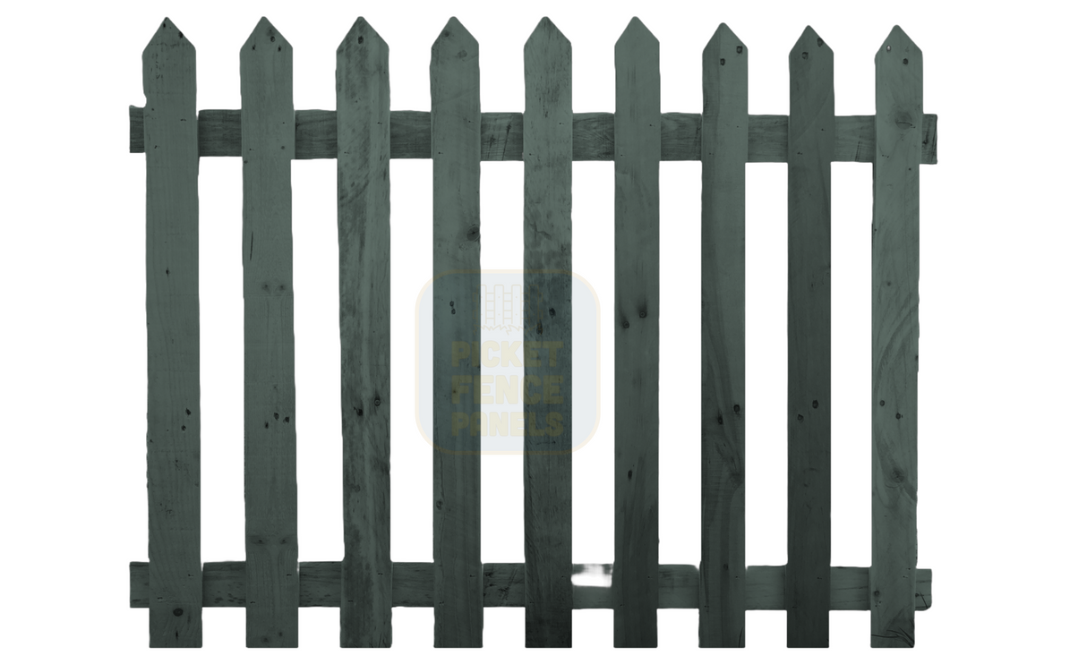 Pointed Top Picket Fence Sage