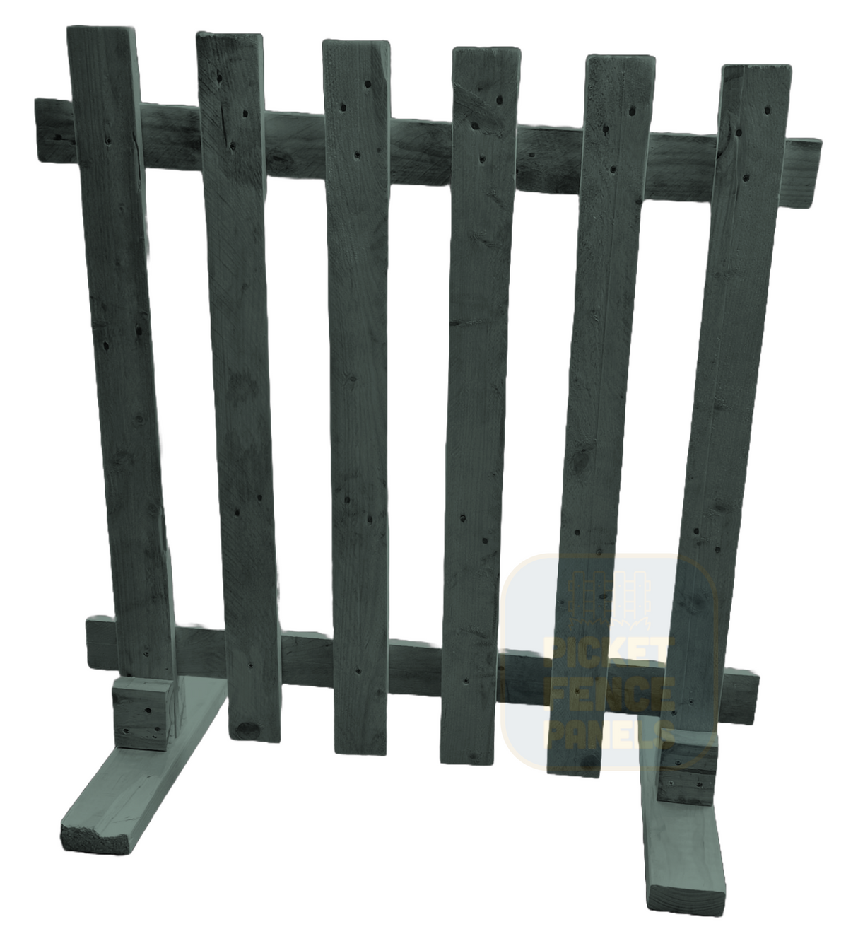 Free Standing Picket Fence Panels - Sage