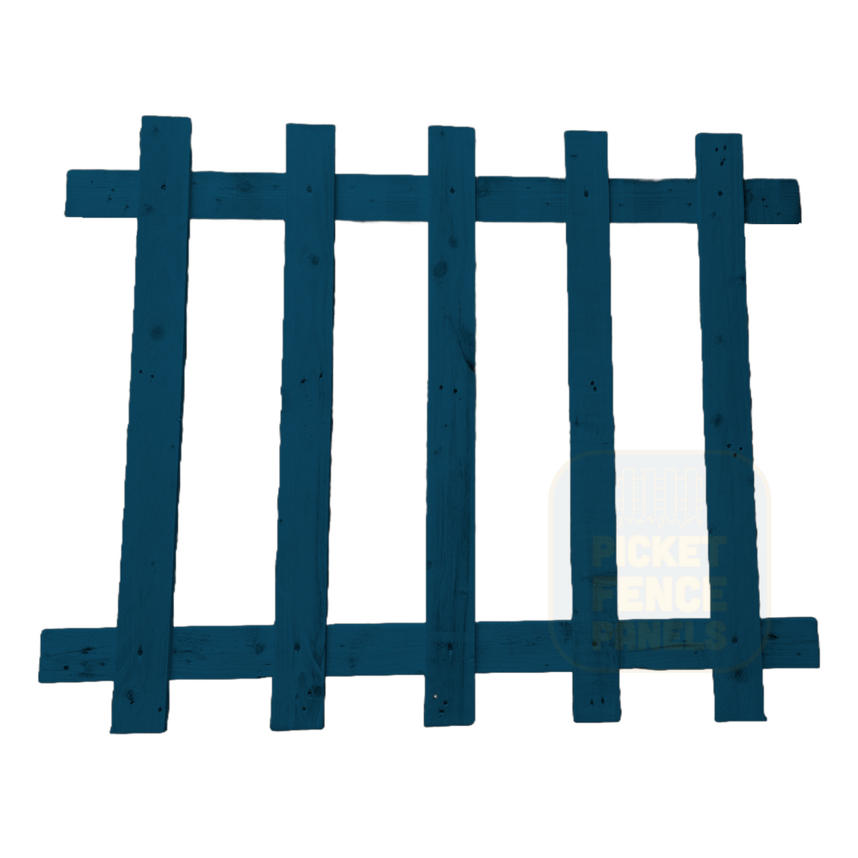 Open Picket Fence Panels - Midnight Blue