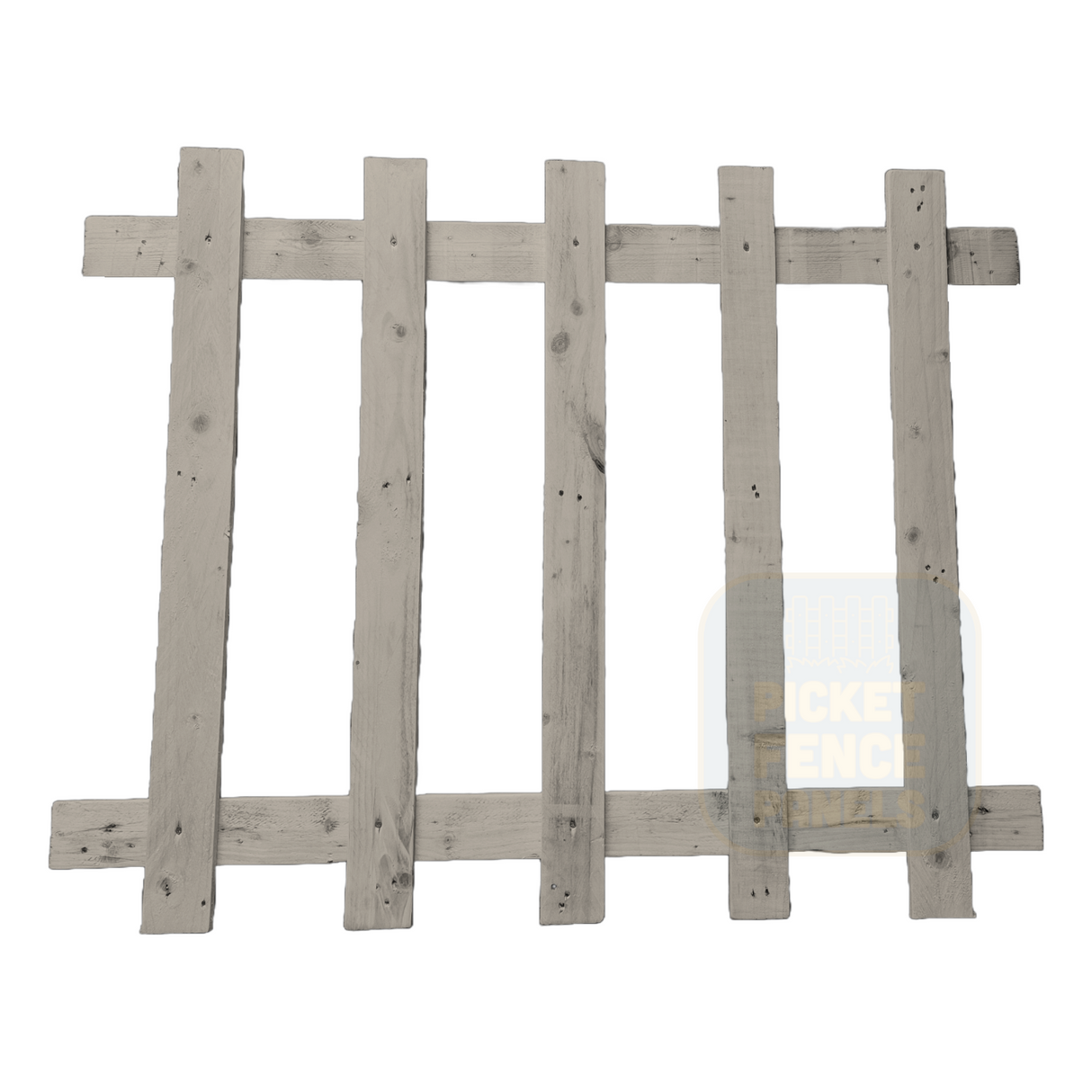 Open Picket Fence Panels - Warm Stone