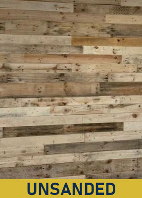 Natural Mixed Tone Pallet Board Cladding - UNSANDED - 30m2 Bundle Offer