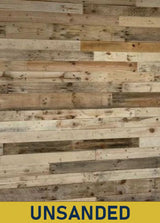 Natural Mixed Tone Pallet Board Cladding - UNSANDED - 30m2 Bundle Offer